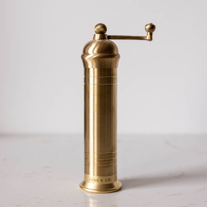 Luxe B Co - Wholesale Salt & Pepper Shaker Set - Luxe B Co. Brass Mill Grinders