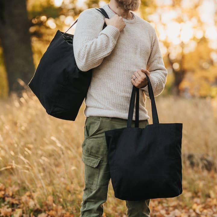 Organic Tote ORIGINAL - Black for wholesale by OMOM