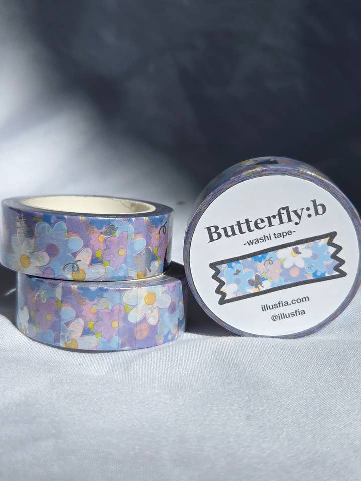 Butterfly: blue Washi Tape for wholesale by illusfia