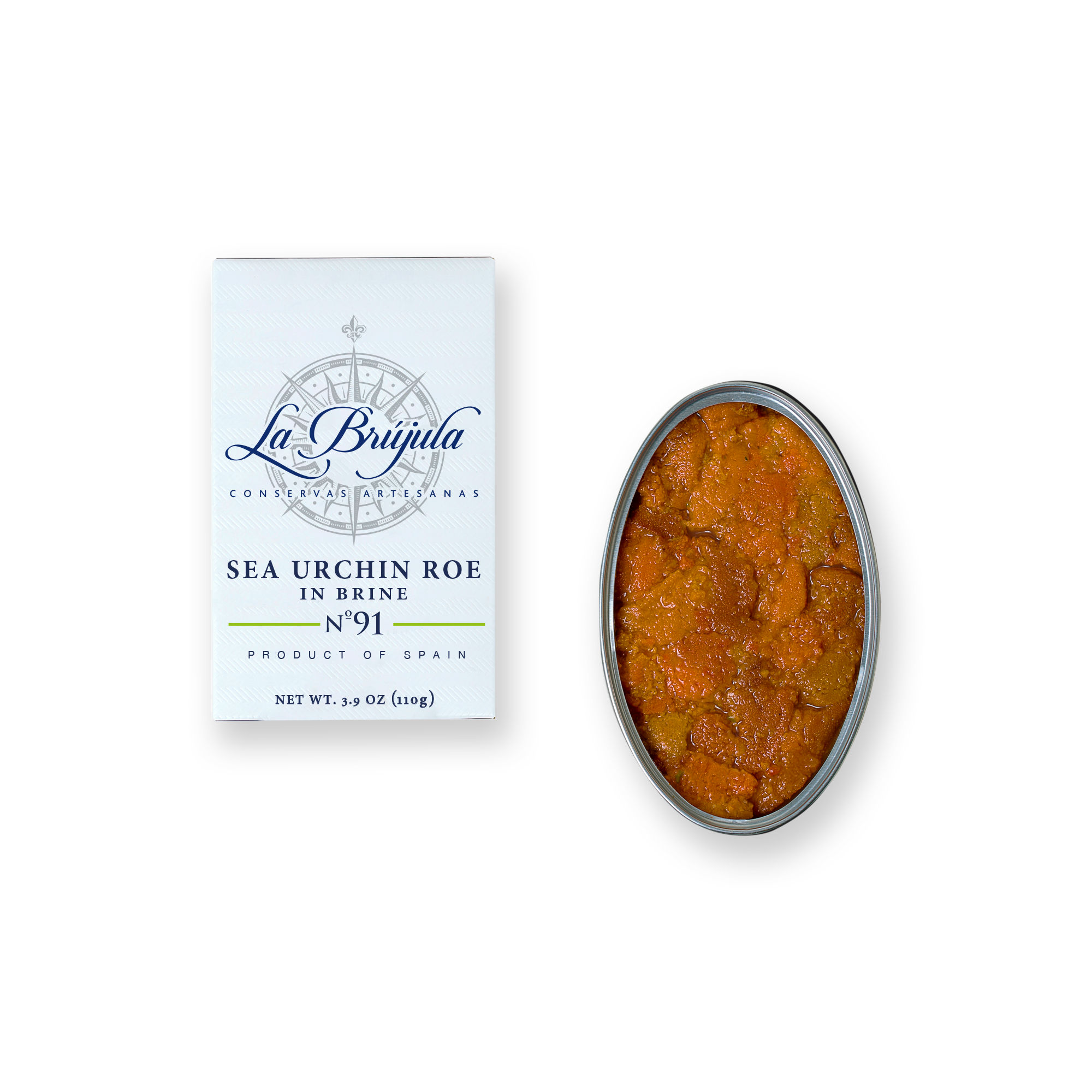 Conservas La Brújula - Wholesale Tinned Fish - Sea Urchin Roes In Brine OL120. LB910