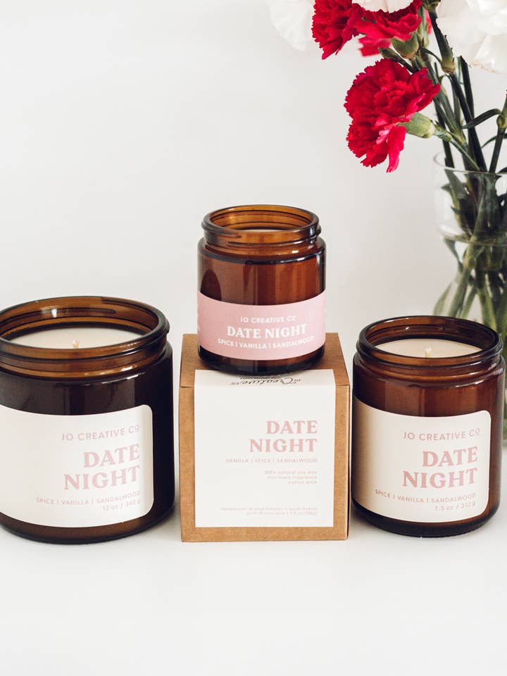 Date Night Candle for wholesale by Jo Creative Co