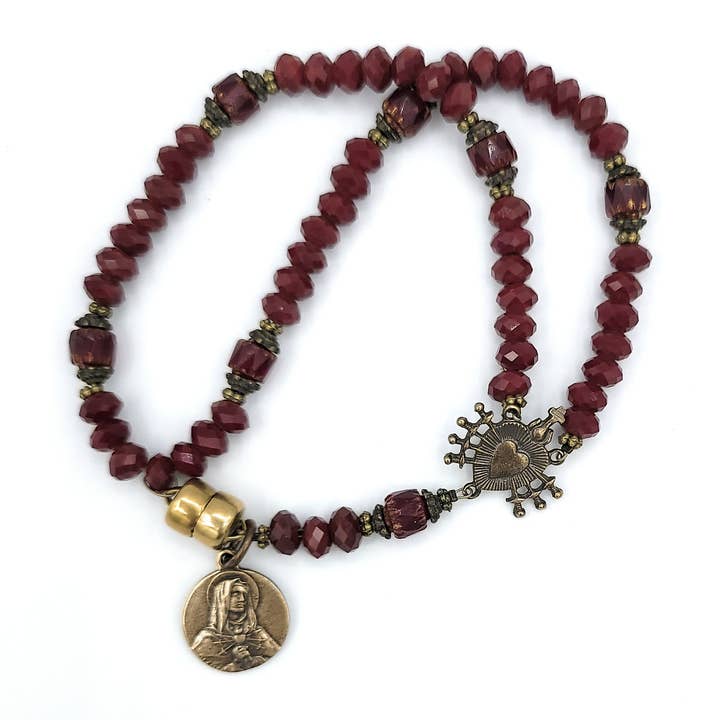 Seven Sorrows Chaplet Wrist Rosary for wholesale by MG Rosary