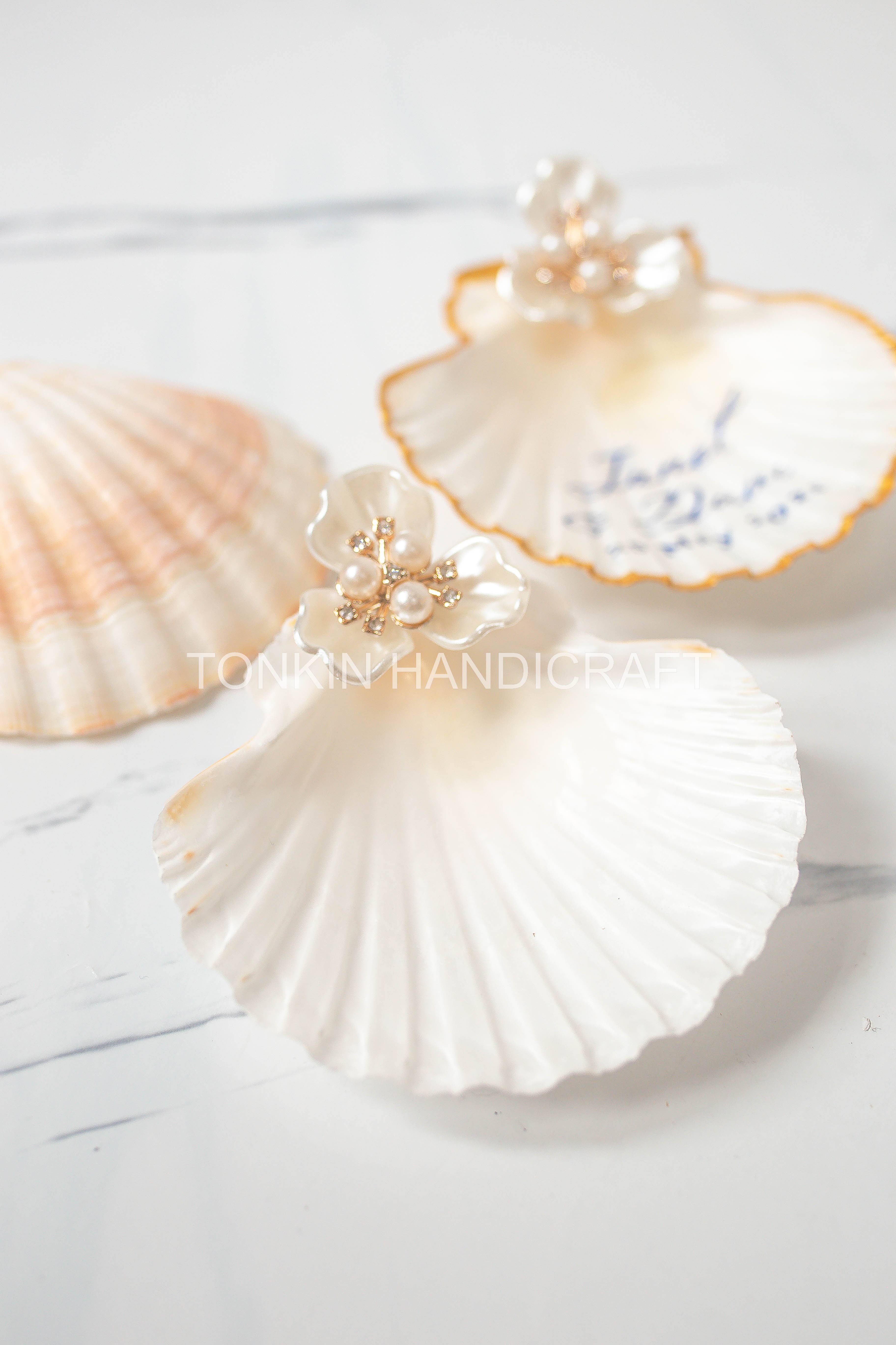 Tonkin Handicraft - Wholesale Jewelry Dish - Custom Scallop Shell Ring Dish3