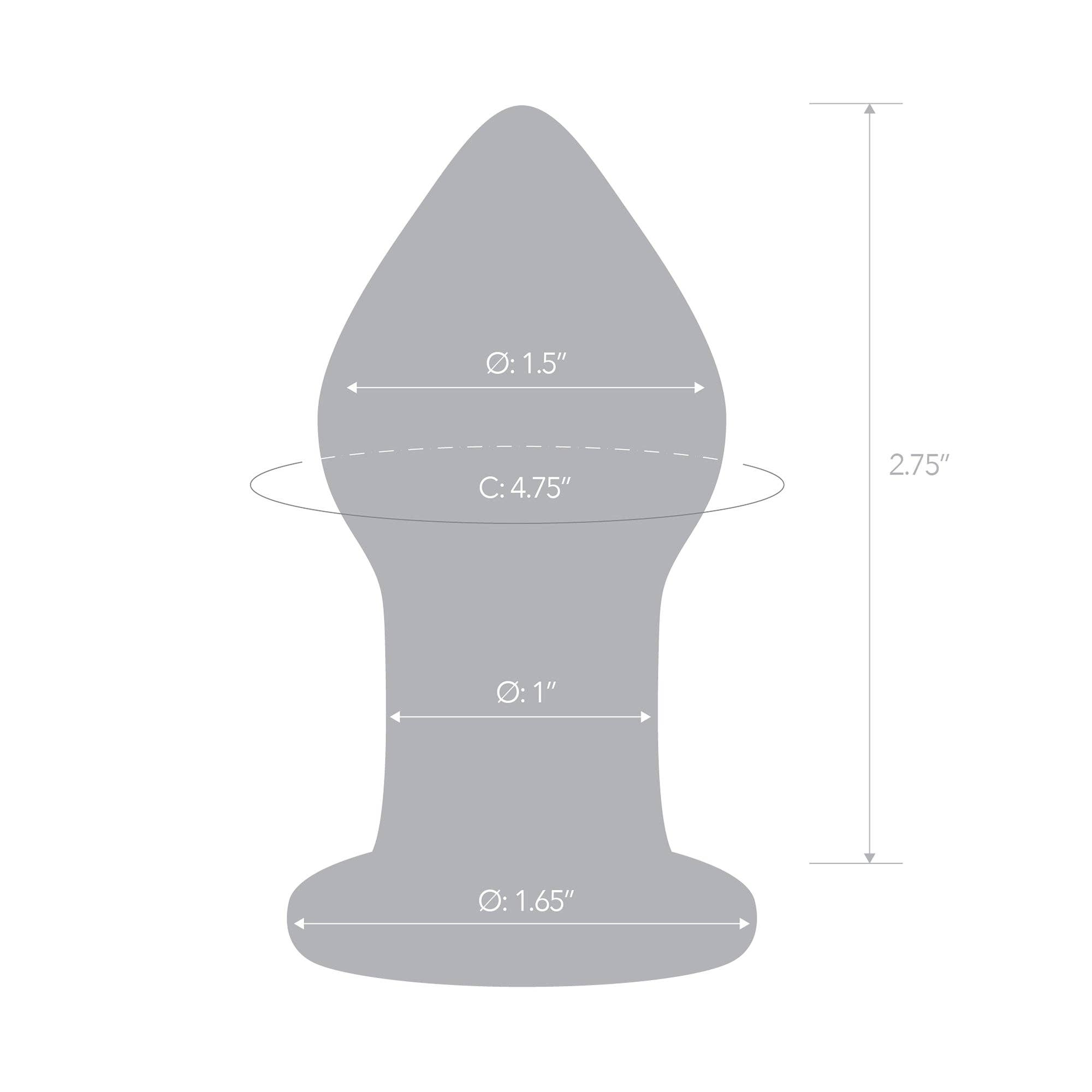 Lux Fetish Store - Wholesale Sex Toy - Amethyst Rain Butt Plug1