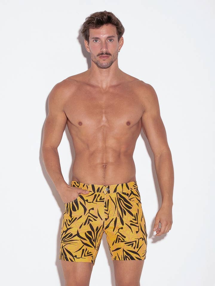 9712S-37_MANDARIN_5 KORTE BROEK MET ZAKKEN voor wholesale door CODE 22