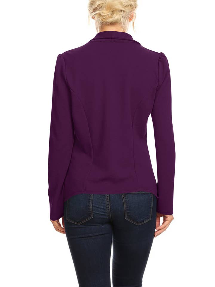 MOA COLLECTION - Wholesale Blazer - Women's - Women's Casual Office Work Basic Blazer Jacket S-3XL66