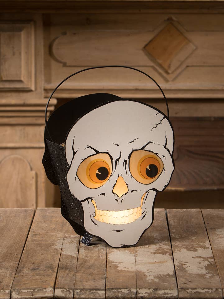 Mr. Skelly Lantern for wholesale by Bethany Lowe Designs