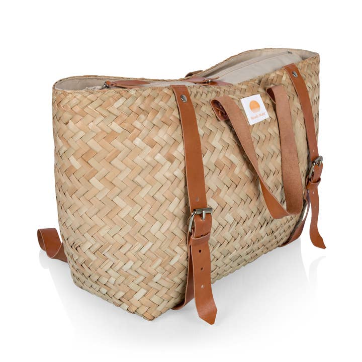 Picnic Time Family of Brands - Wholesale Cooler/Cooler Bag - Hermosa Insulated Woven Seagrass Beach Cooler Bag27