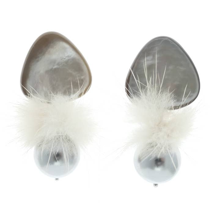 Genova Perle Ohrclips für den Großhandel von Cátia Levy Designer