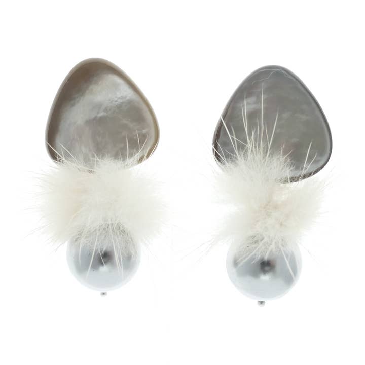 Genoa Pearl Clip-On Earrings for wholesale by Cátia Levy Designer