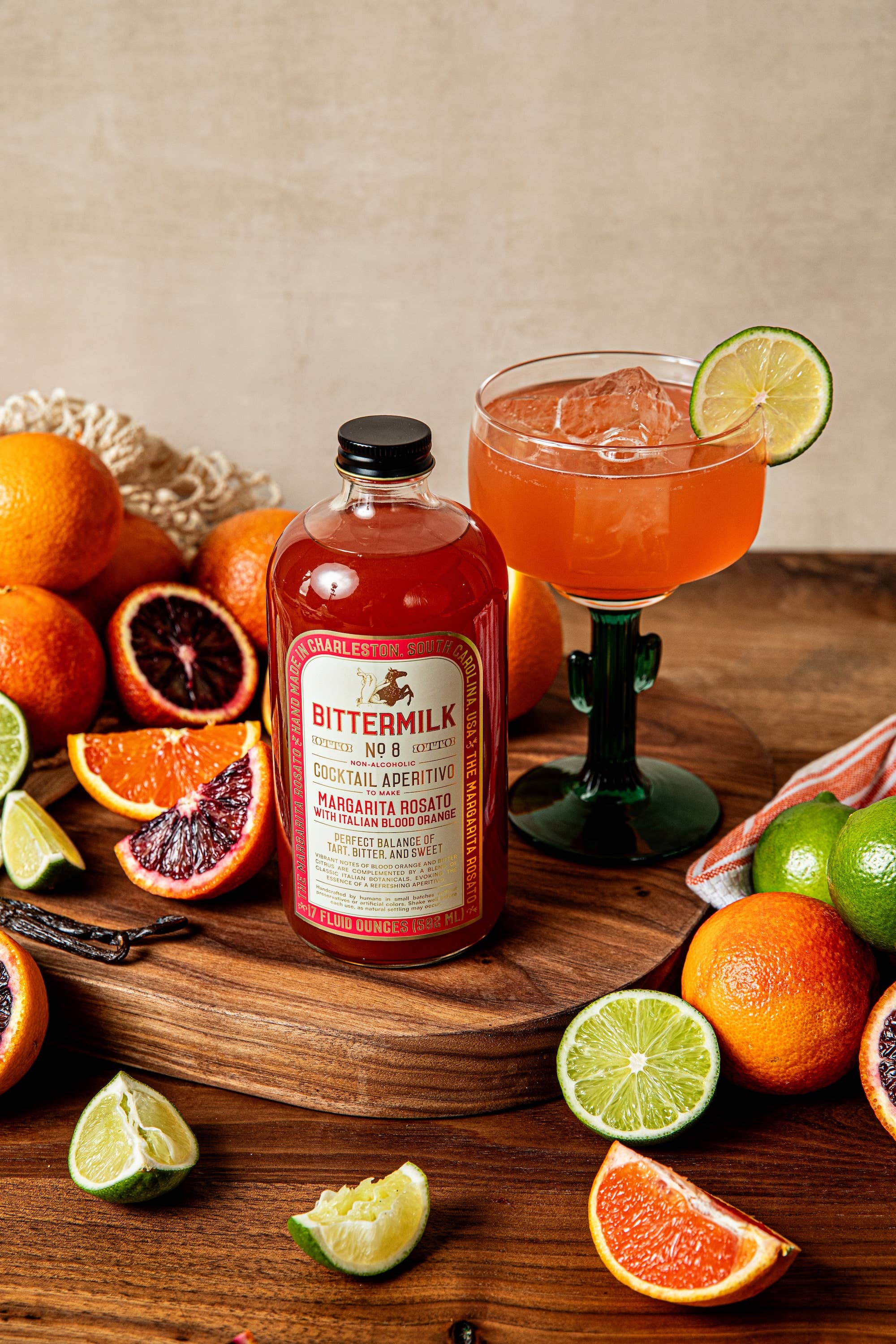 Bittermilk Bottling Co. - Vente Mélange/sirop pour cocktails - Bittermilk No.8 - Margarita Rosato avec Orange Sanguine Italienne4