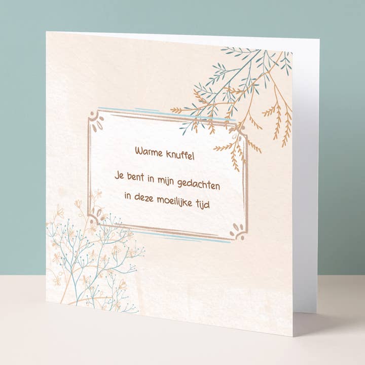 Tarjeta de felicitación | Un cálido abrazo para venta al por mayor de Studio Poppybird