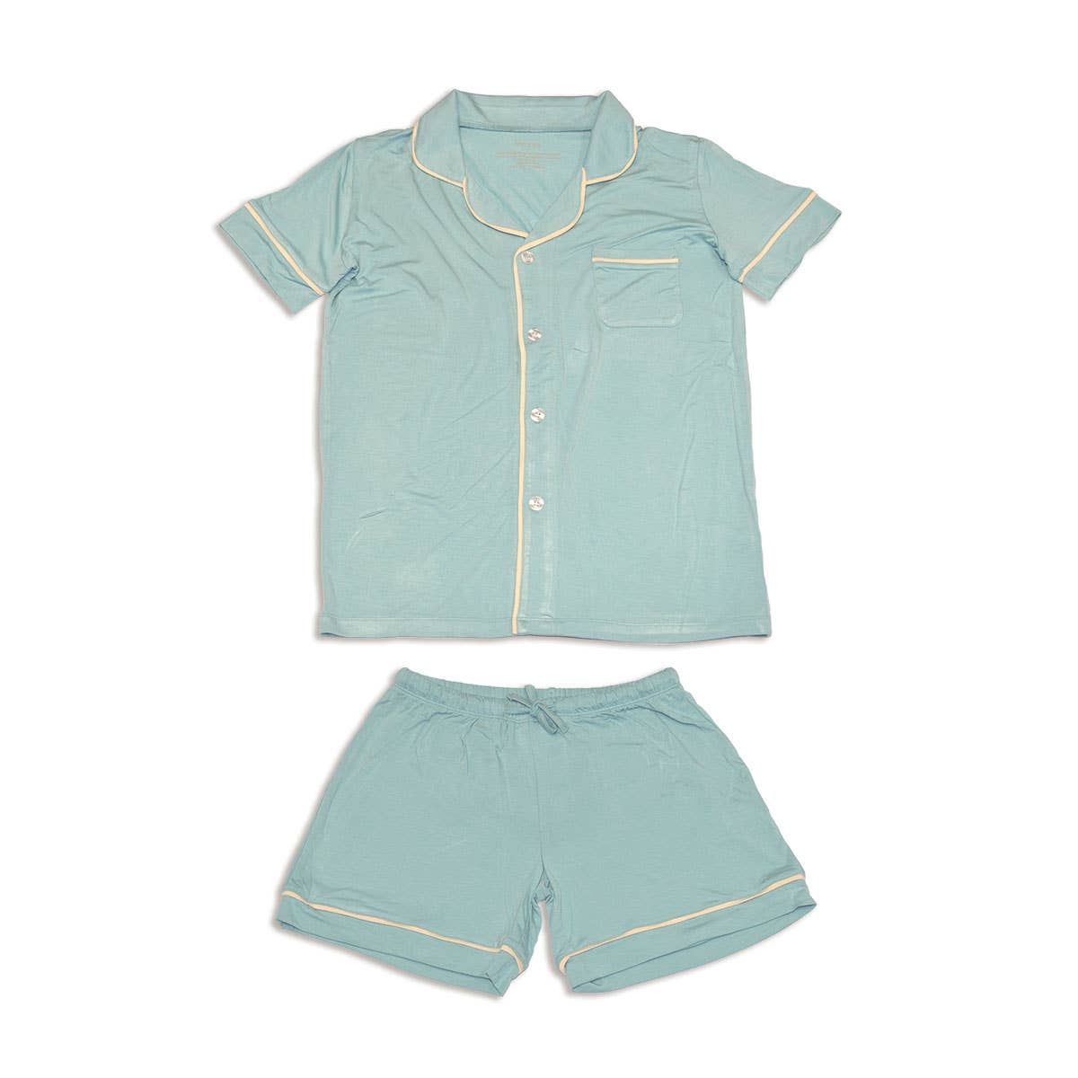 Silkberry Baby - Wholesale Sleepwear Set - Women's - Women's Bamboo Short Sleeve Collared PJ Set with Shorts6