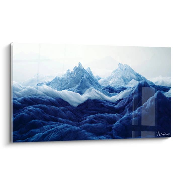 Quadro Ondas Ondulantes - edição estilo crochê por atacado de Walensky