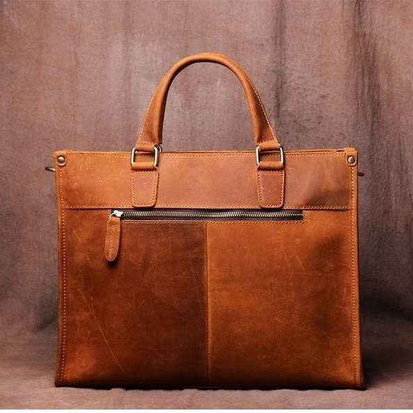 Steel Horse Leather – wholesale Portfölj – Dam – Dagmar läder portfölj | Vintage läder Messenger Väska