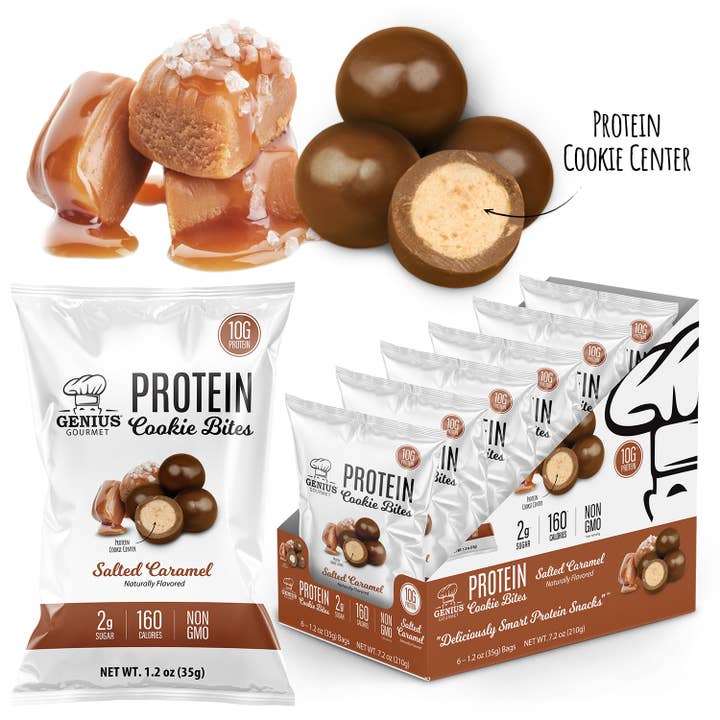 Protein Cookie Bites - Salted Caramel for wholesale by Genius Gourmet