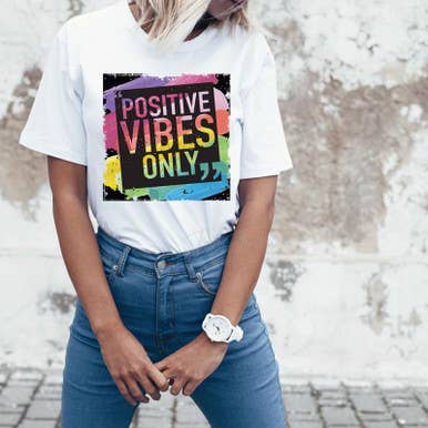 Transfert par sublimation à vibrations positives uniquement pour la vente par Trendy Transfers