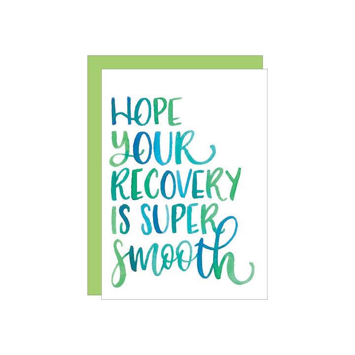 Smooth Recovery wenskaart voor wholesale door Katie Elizabeth Lettering