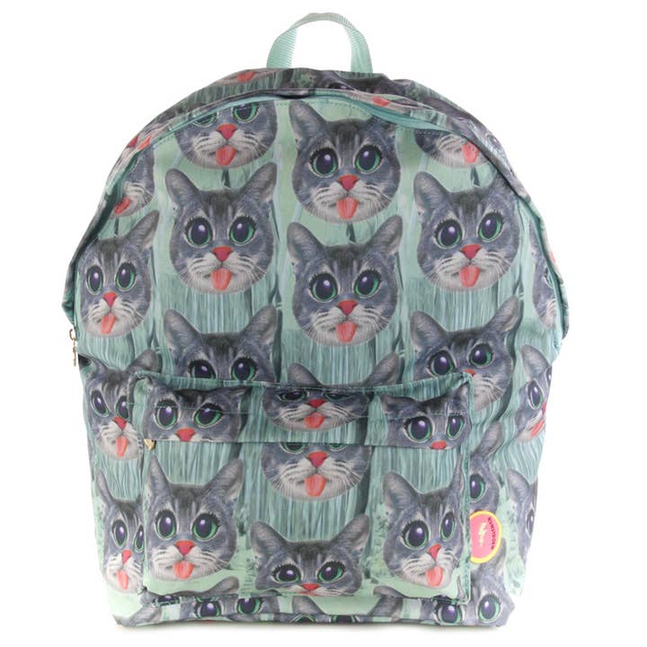 Backpack Cheeky Cat for wholesale by Kunstboer