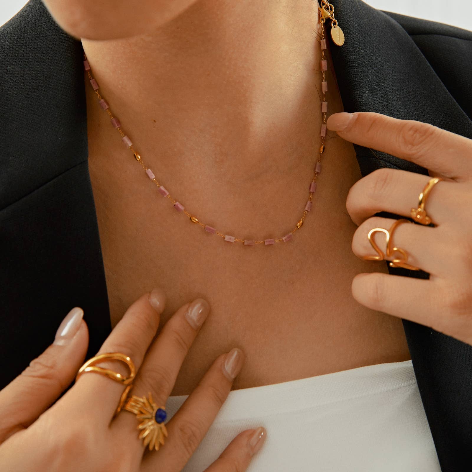 Lovelika - Wholesale Link & Chain Necklace - Stone Necklace - Serenna6