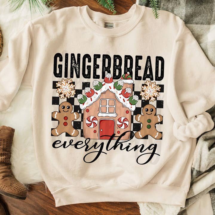Gingerbread Everything DTF Heat Transfer for wholesale by Trendy Transfers