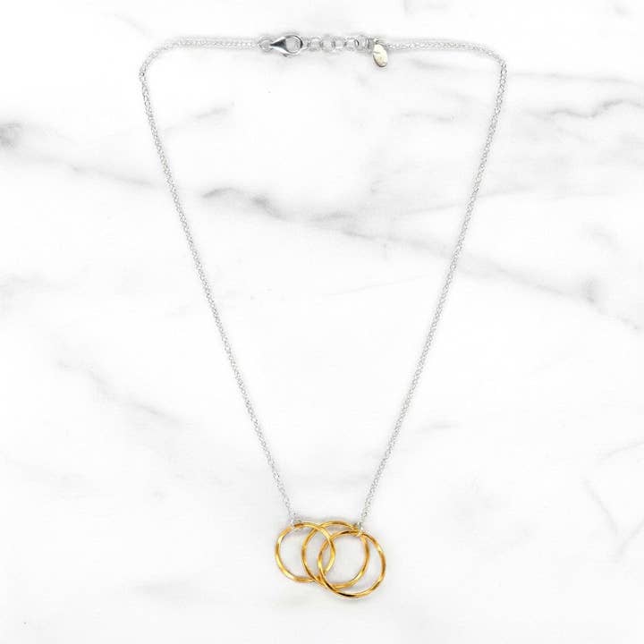 J + I Jewelry - Wholesale Pendant/Charm Necklace - Everlinked Hammered Gold Necklace3
