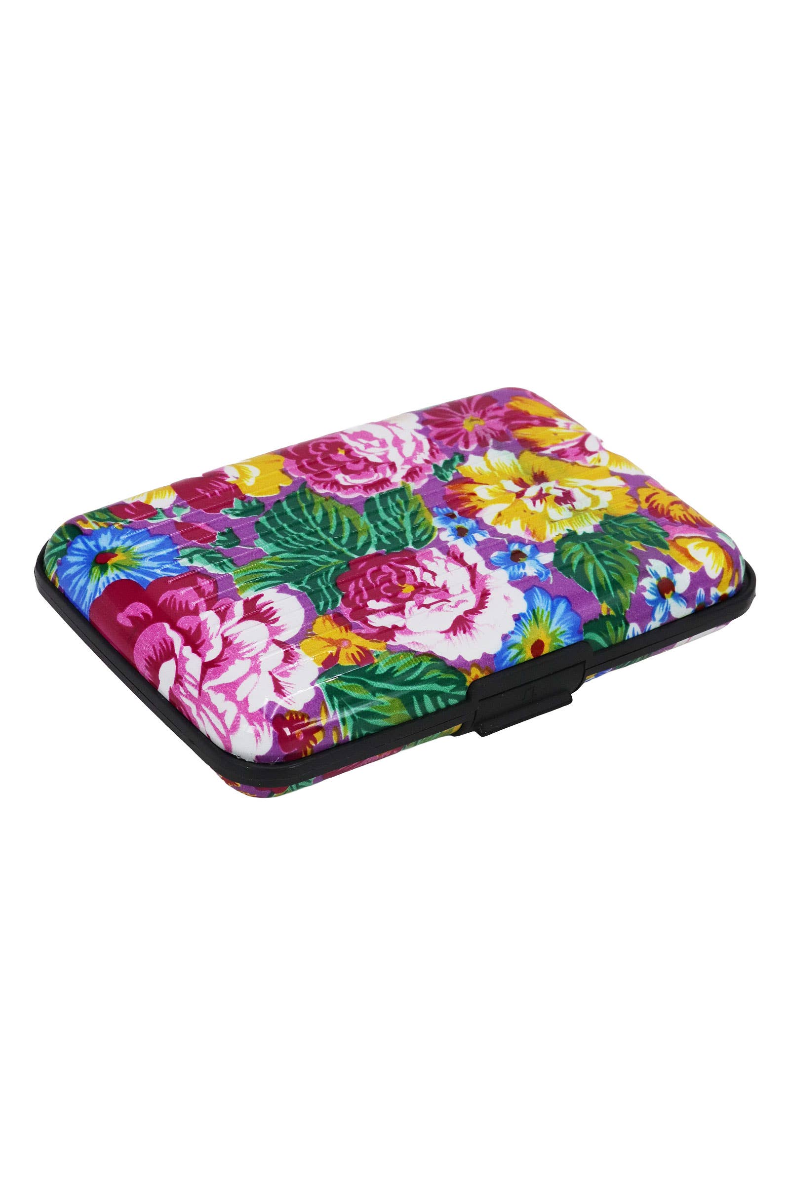 ASSORTED Itty Bitty Floral Glossy Card Holder Caddy Case for wholesale on Faire4