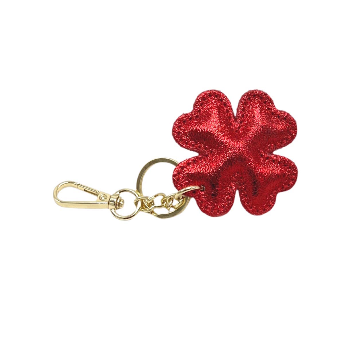 Suie Valentini srl - Wholesale Keychain - Women's - Genuine leather key chain, Lucky leaf, art. PO04LA9