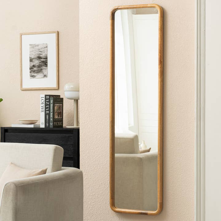 Harriet Accent Mirror Full Length Solid Wood Framed Mirror for wholesale by MH London