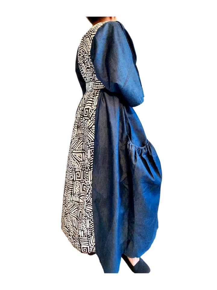 India Batik - Wholesale Kaftan - Women's - Kaftan Bubu Maxi Dress - 7650D4