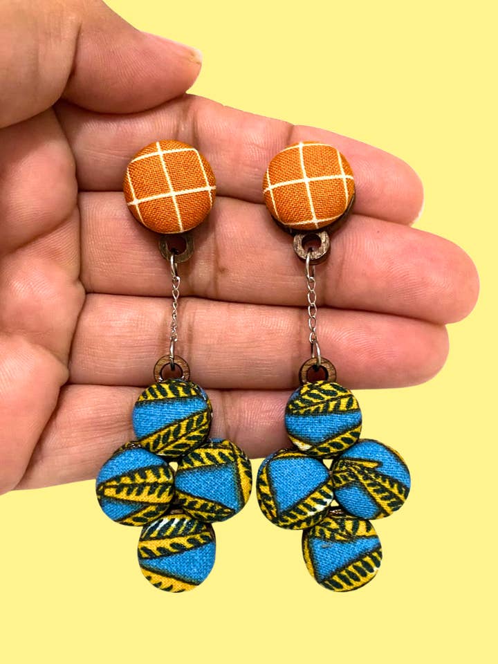 Cluster-Ohrringe - Karamellmeer für den Großhandel von Botón de Azúcar