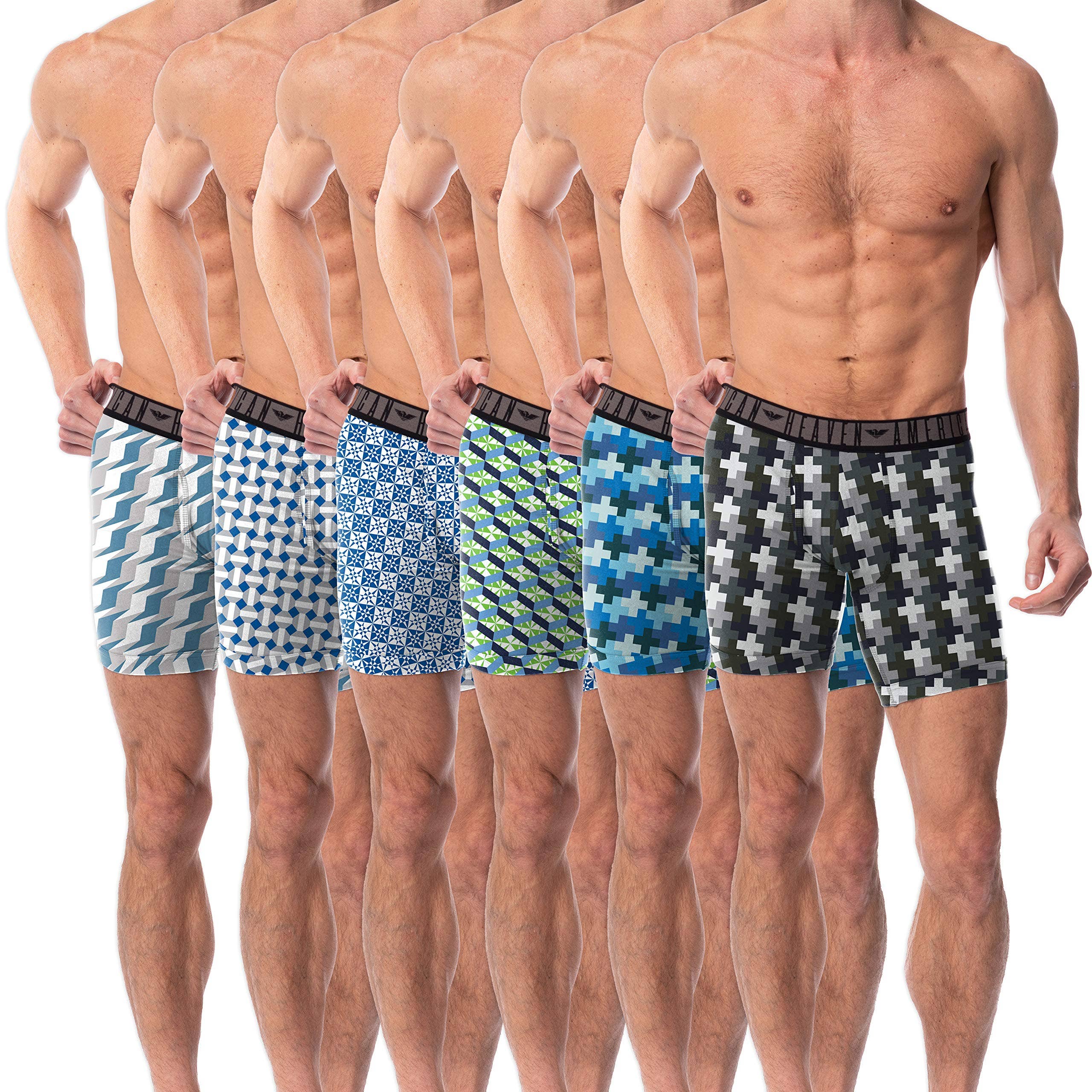I-Wear Brands - Wholesale Underwear - Men's - 6 Pack Men's Ultra Soft Flex Fitted Boxer Brief1