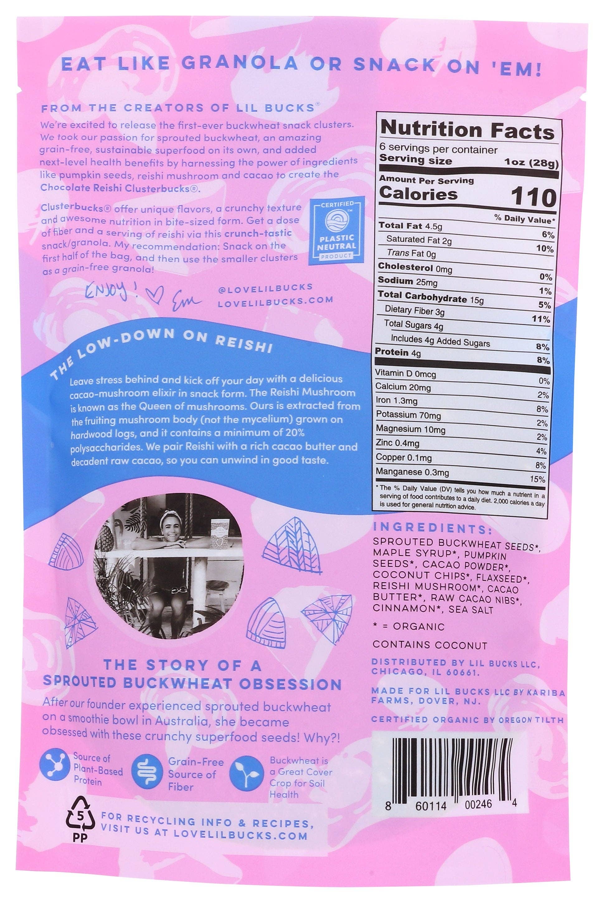 Everyday Supply Co - Wholesale Breakfast Cereal - Lil Bucks Clstbcks Choc Sea Salt - Case Of 61