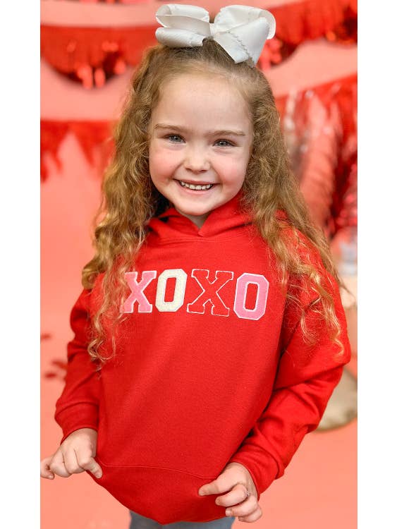 Sugar Stitch - Wholesale Hoodie - Kids - Soft Chenille XOXO Youth Hoodie