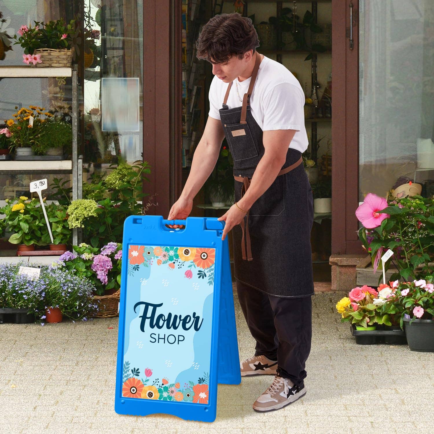 Jumbl - Wholesale Sign - A-Frame Outdoor Sandwich Signboard 15.7x26" with PVC Cover23