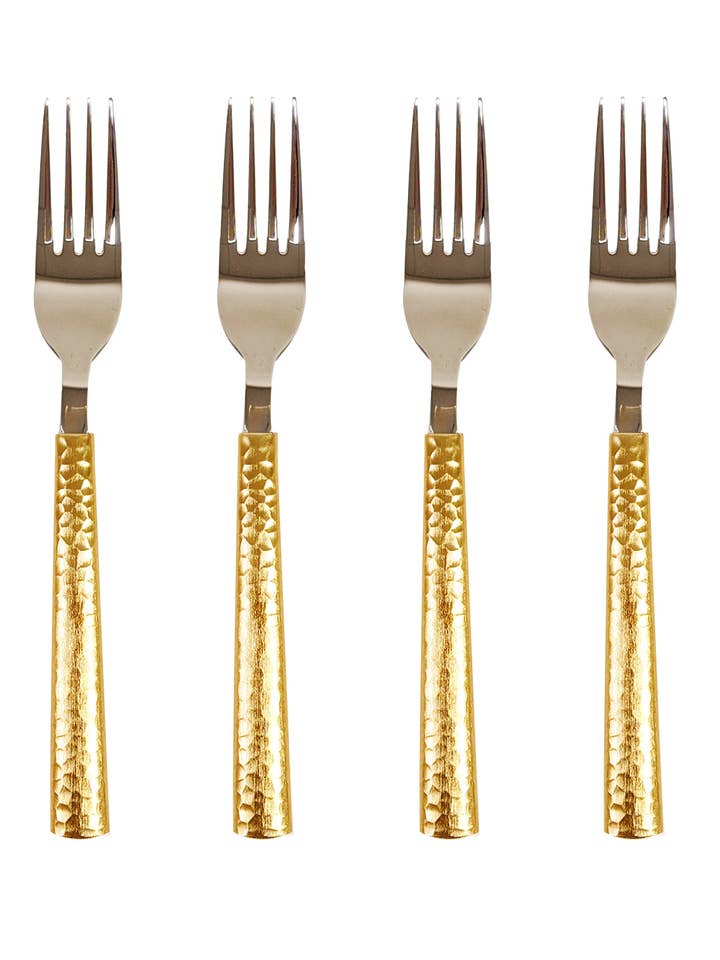 Fruitvork (set van 4) goud voor wholesale door Collection by Nouvelle