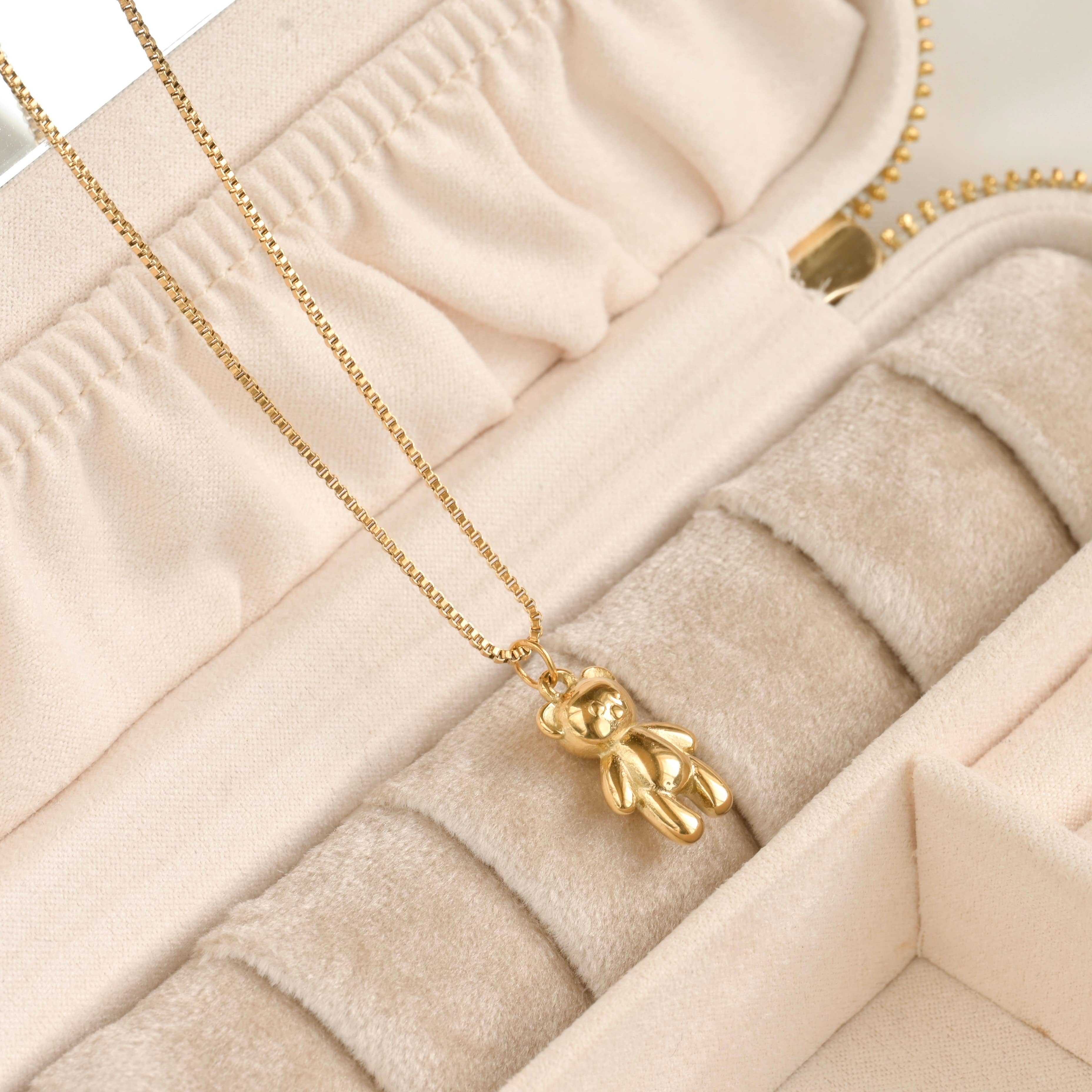 Blueyejewelry - Wholesale Pendant/Charm Necklace - Teddy Bear Necklace - Whimsical 18k Gold Bear Pendant2