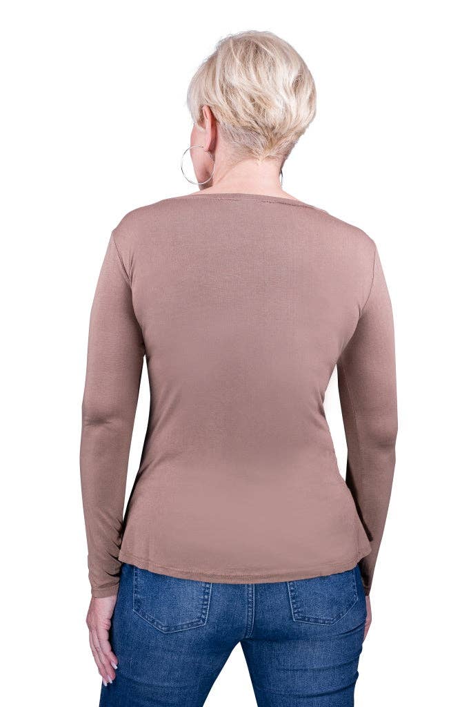 TINA Stephens Italy/Tees By Tina - Wholesale T-Shirt - Women's - Everly Viscose Sheen Top (BLS137)15