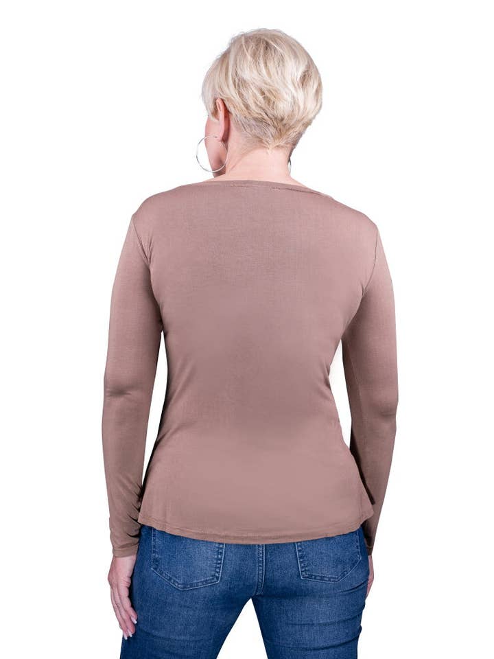 TINA Stephens Italy/Tees By Tina - Wholesale T-Shirt - Women's - Everly Viscose Sheen Top (BLS137)15