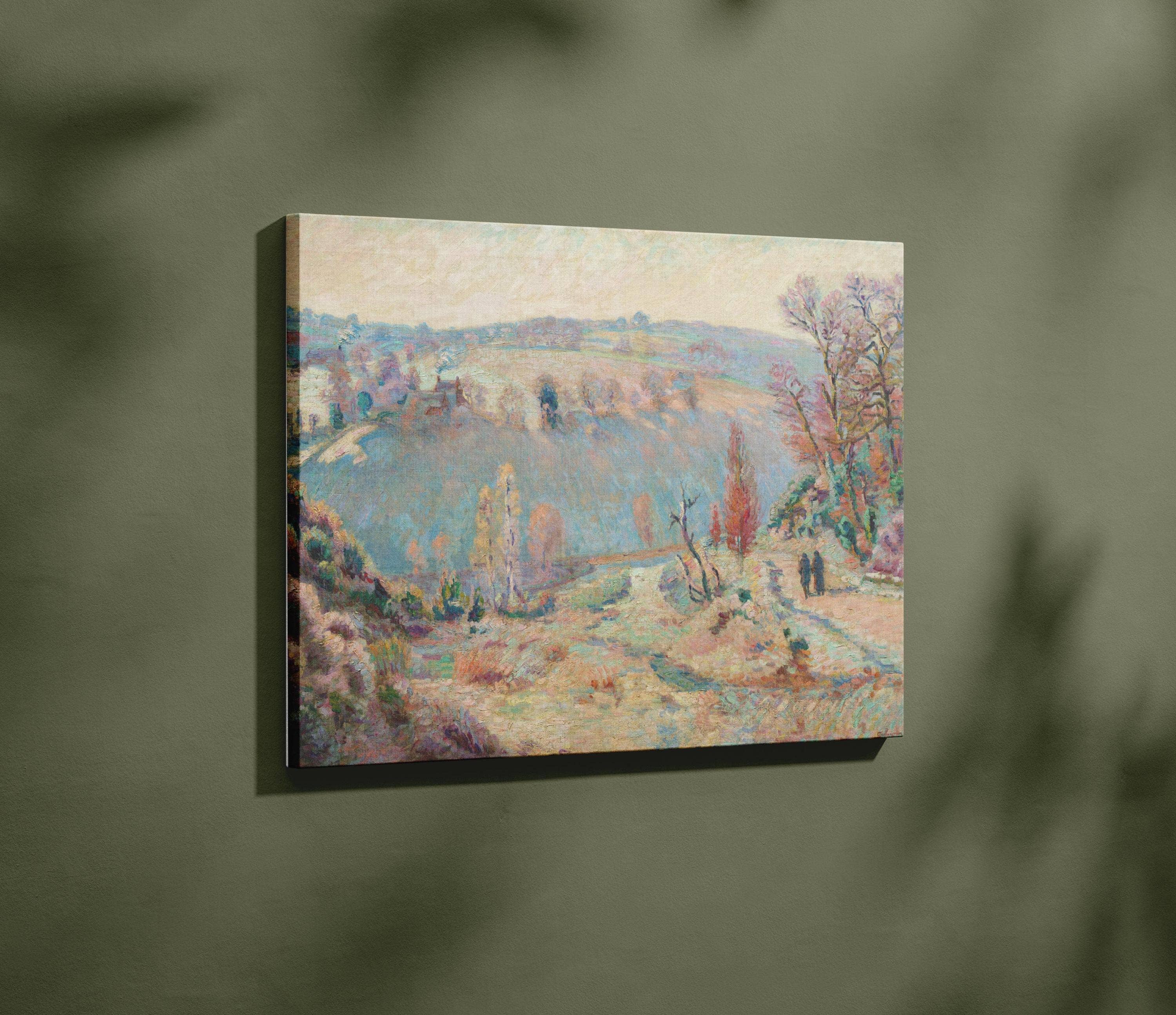 Plumnearly Prints - Wholesale Canvas Art - Buttercream Yellow Mountain Oil Painting Framed Canvas Art 26