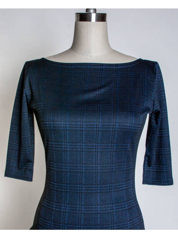 Heart of Haute - Vendita all'ingrosso Camicetta - Donna - Top Josie - Plaid nero e blu1