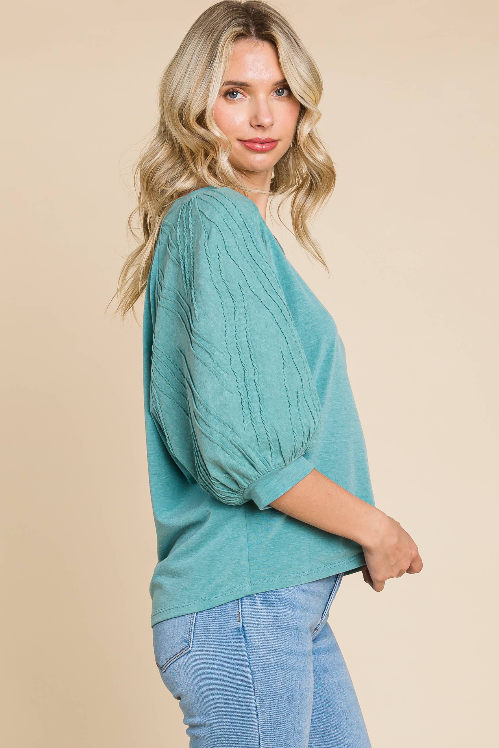 Sage ETK-8940-Solid T/R Span Top for wholesale on Faire4