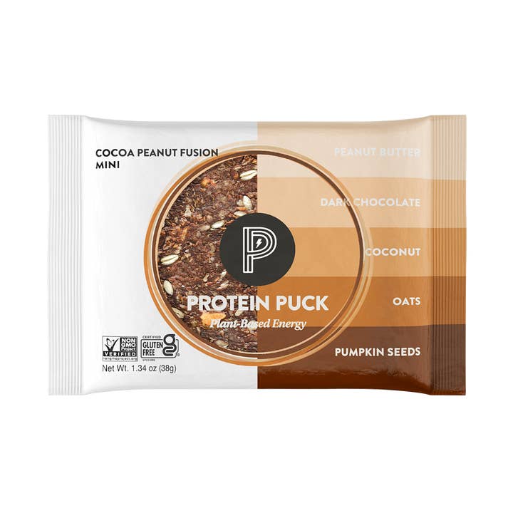 Cocoa Peanut Fusion Mini (Peanut Butter, Chocolate) (12 - 1.34oz Bars) for wholesale by Protein Puck