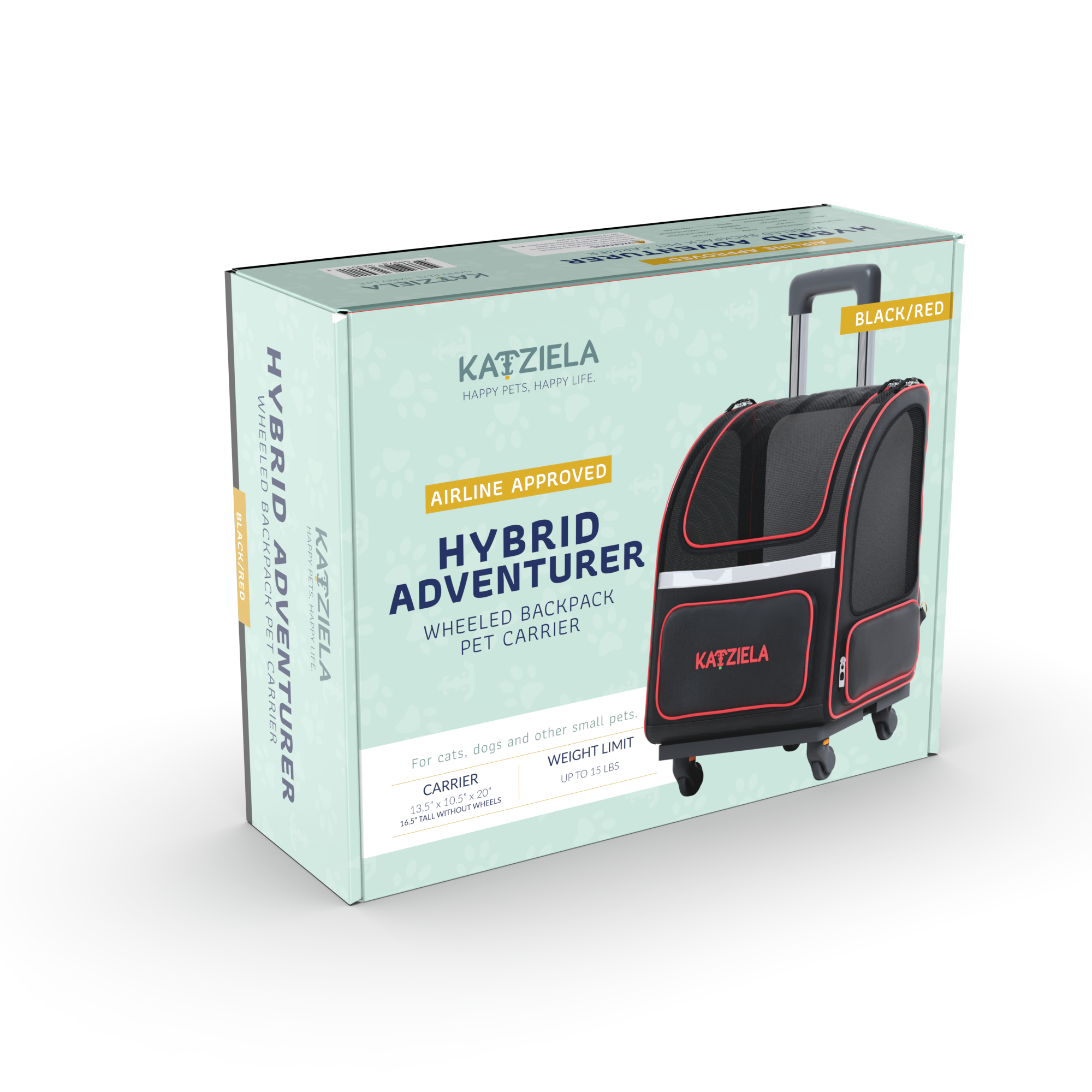 Katziela - Venta al por mayor Transportín - Gatos y perros - Mochila para mascotas con ruedas Hybrid Adventurer - 2 opciones8