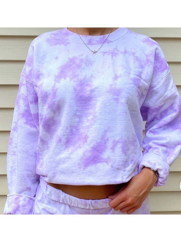 4 little hearts - Wholesale Sweatshirt - Unisex - Tie dye crewneck sweatshirt