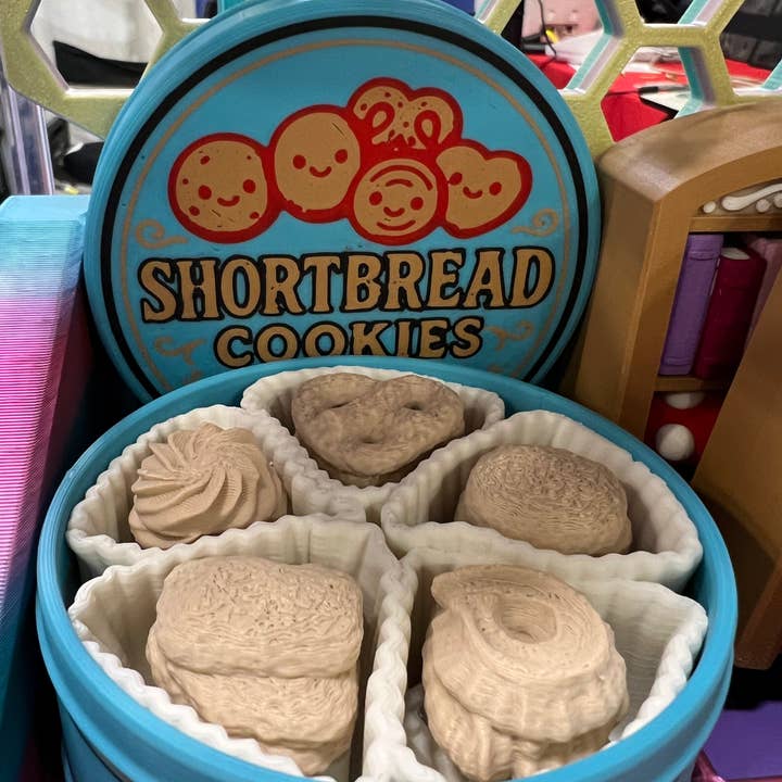 Shortbread Cookie Dåse Fidget Legetøj Klikker 5 klik for engroshandel hos The Foxy Hipster