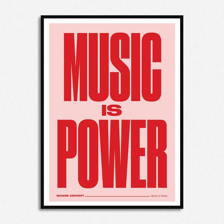 La musique c'est Power Print pour la vente par HollieGraphik