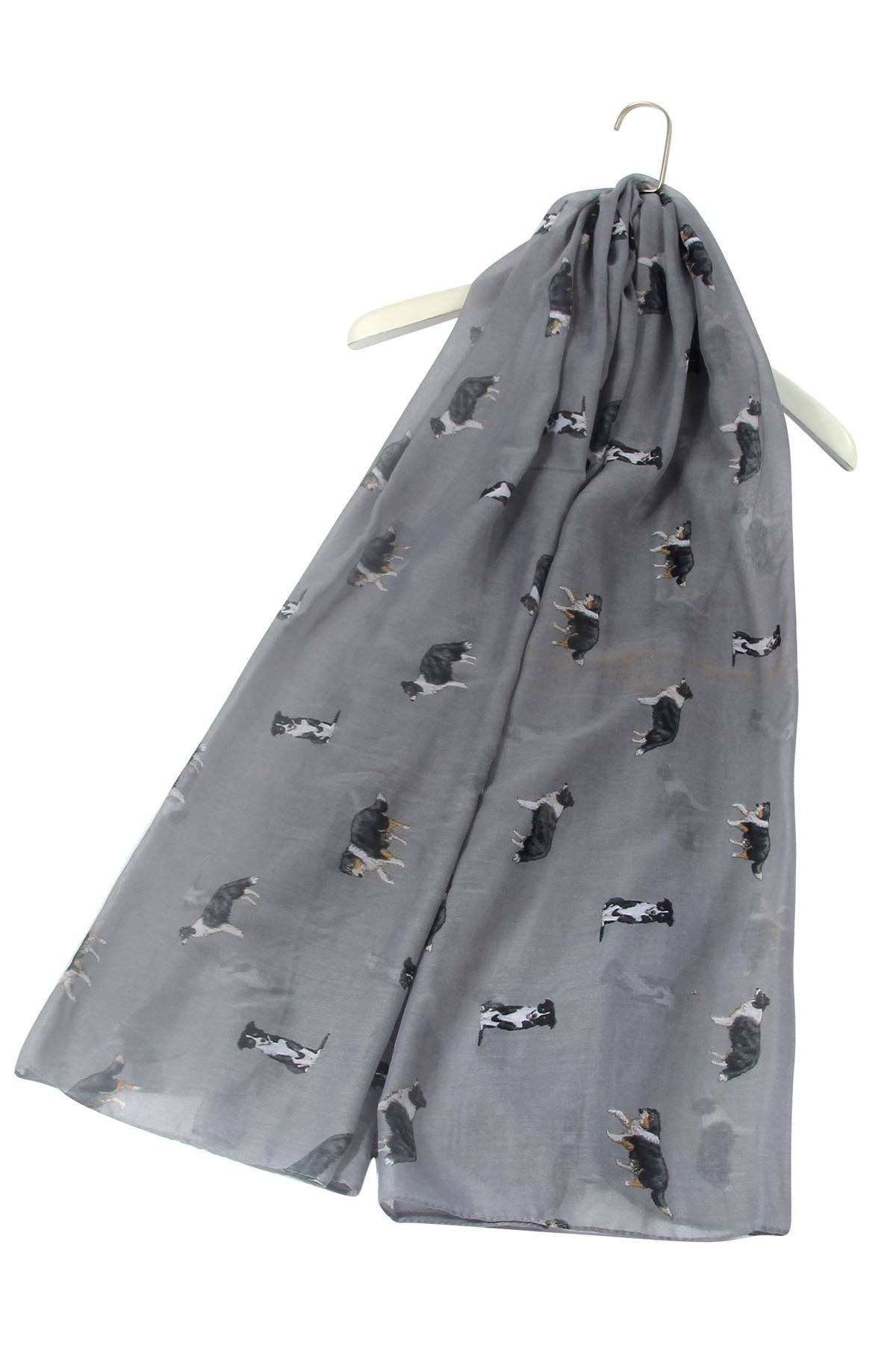 Fashion Scarf World - Wholesale Scarf - Women's - Border Collie Sheep Dog Print Scarf0