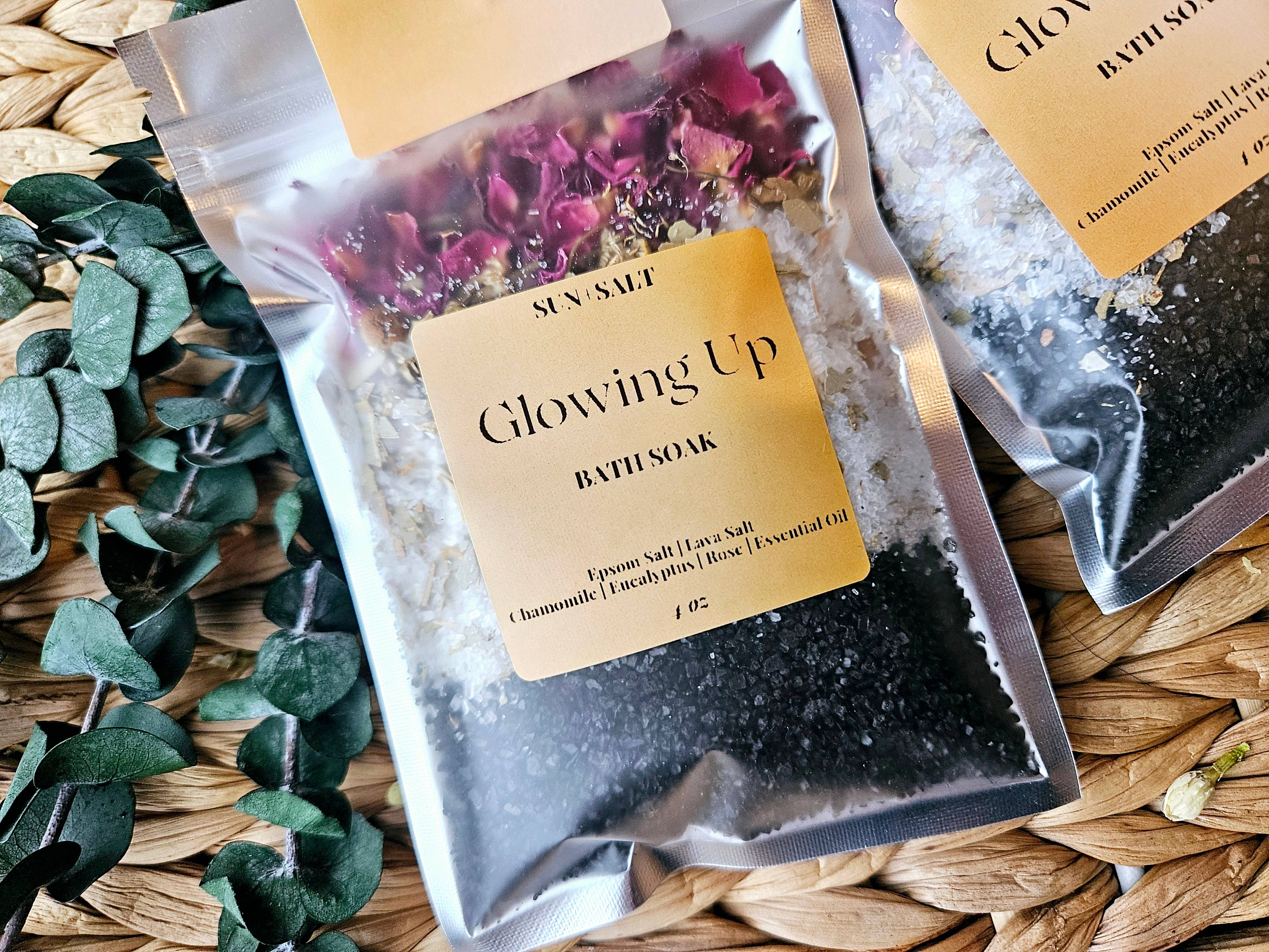 Lux&Lou - Wholesale Bath Salts - Glowing Up Bath Salt - Bath Soak - Single Use3