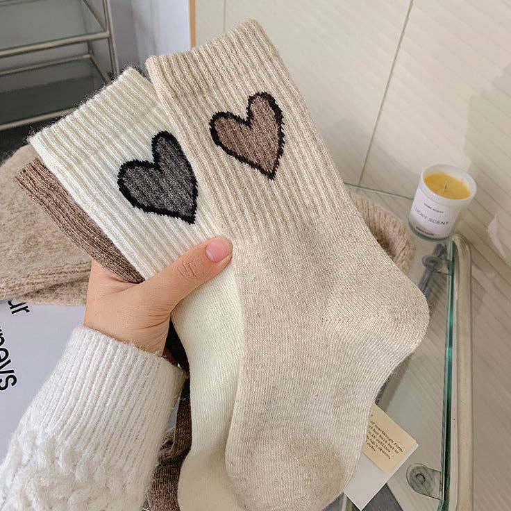 Gohobi （We cover U.S. import duties） - Wholesale Socks - Women's - Gohobi Wool Heart Socks18